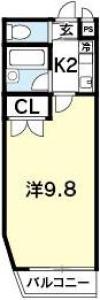 シャトル10th 109【間取図】 999999 (シャトル10th　洋9.8.JPG)